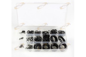 300 Pc Steel Snap Retaining Ring Hardware Assortment Set Kit With 18 Sizes